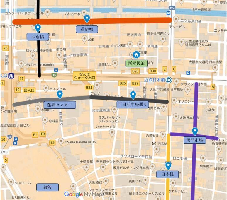 ④dotonbori 2min,shinsaibashi 5min-4f,no Elevator アパート 大阪市