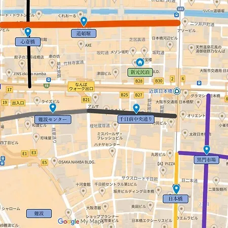 大阪市④Dotonbori 2Min,Shinsaibashi 5Min-4F,No Elevatorアパートメント エクステリア 写真
